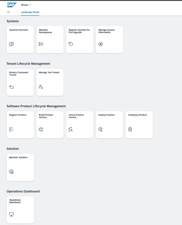 Admin Launchpad ABAP environment